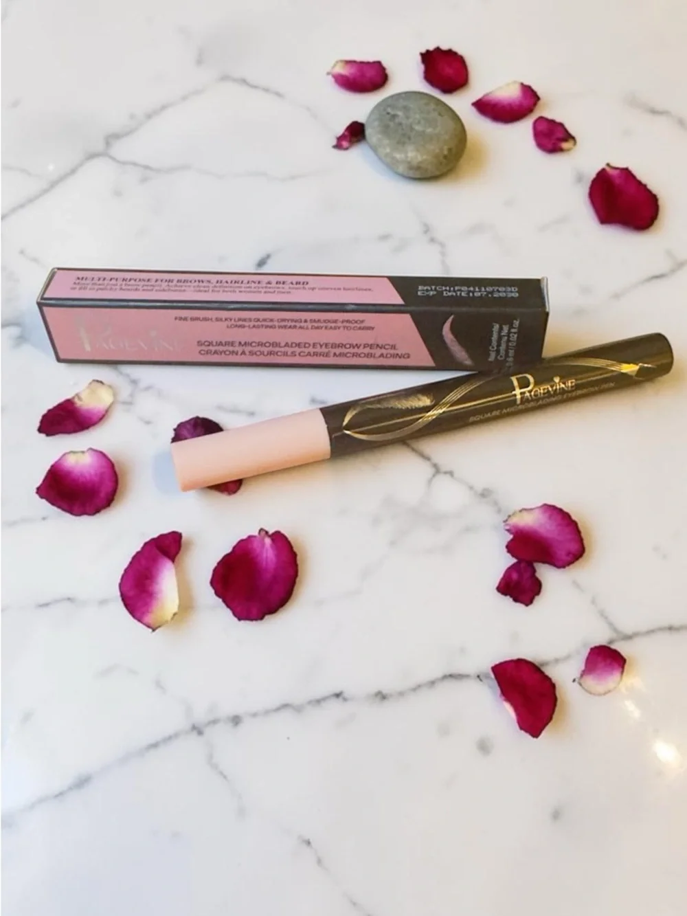 Paige Vine Square Microbladed Eyebrow Pencil – Mocha – New in Box